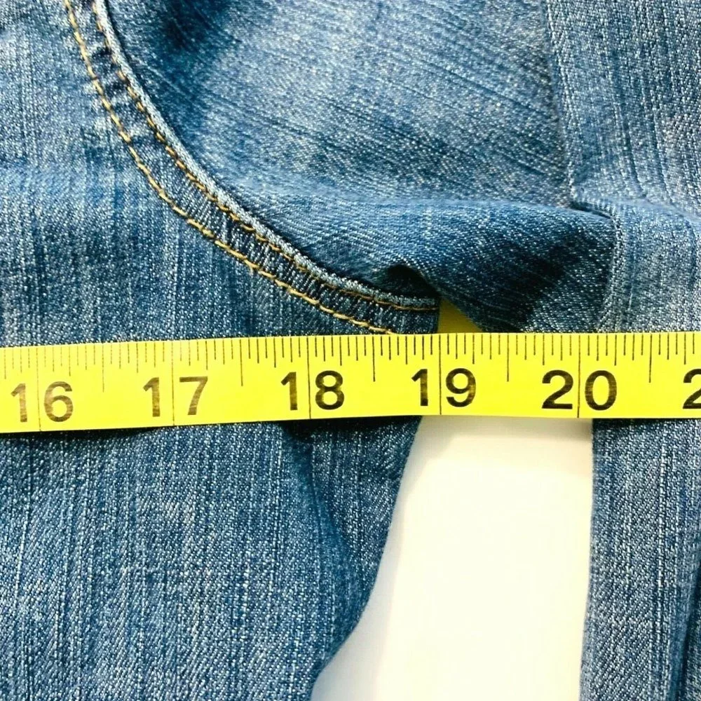 Jag Jeans Short Denim Jacket Stretch Long Sleeve S‎